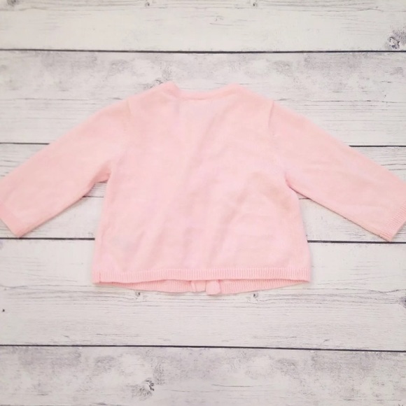 Carter’s Pink Three Button Long Sleeve Cardigan - Picture 4 of 4